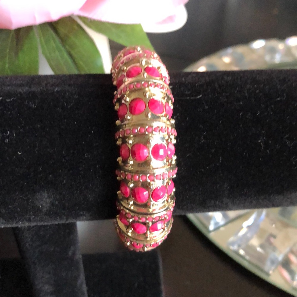 Banana Republic Pink & Gold Stretch Bracelet